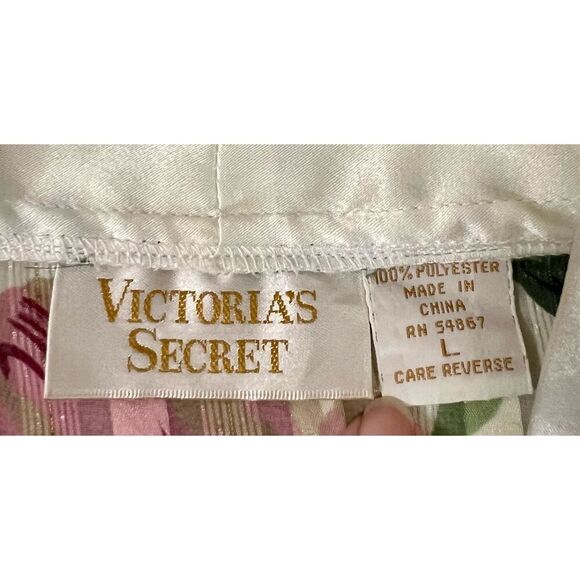 Vintage Gold Label Victorias Secret Pajama Top Robe LARGE - Picture 6 of 8